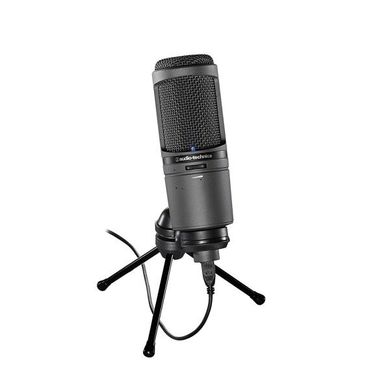 Микрофон студийный Audio-Technica AT2020USBi, Сірий