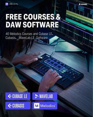 MIDI-клавіатура DONNER DMK-25 Pro