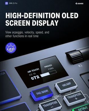 MIDI-клавіатура DONNER DMK-25 Pro