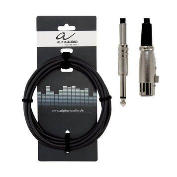 Кабель микрофонный Alpha Audio Basic Line XLR(f)/Mono Jack 6,3 мм (3 м) 190,060