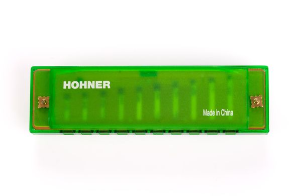 Губная гармошка Hohner Beginner Translucent Harp M5253 (Green / Hardcase)