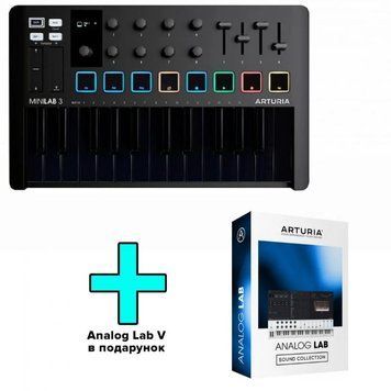 MIDI-клавіатура ARTURIA MiniLAB 3 Deep Black