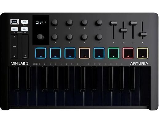 MIDI-клавиатура ARTURIA MiniLAB 3 Deep Black