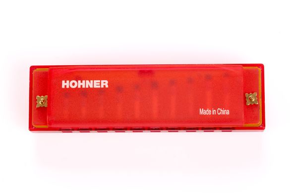 Губная гармошка Hohner Beginner Translucent Harp M5254 (Red / Hardcase)