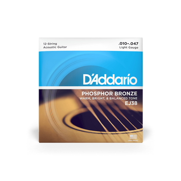 Струны для 12-струн. гитары D'ADDARIO EJ38