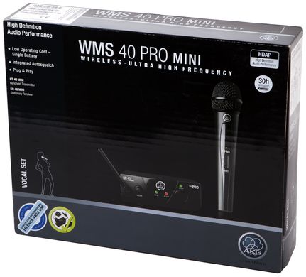 Радиосистема (радиомикрофон) AKG WMS40 Mini Vocal Set BD ISM1