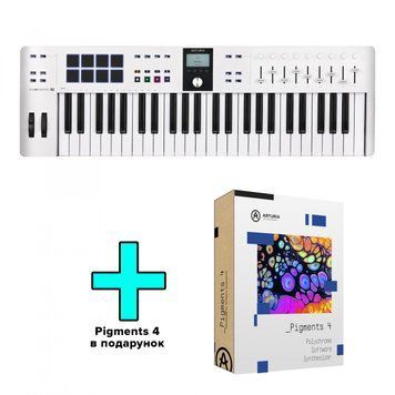 MIDI-клавіатура ARTURIA KeyLab Essential 49 mk3 White, Білий