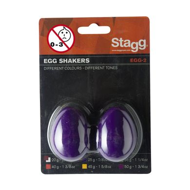 Шейкер (пара) Stagg EGG-2 PP, Фіолетовий