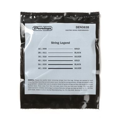 Струни для електрогітари DUNLOP DEN0838