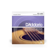 Струны для акустической гитары D'ADDARIO EJ26 11-52