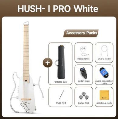 Silent гітара DONNER HUSH-I PRO White