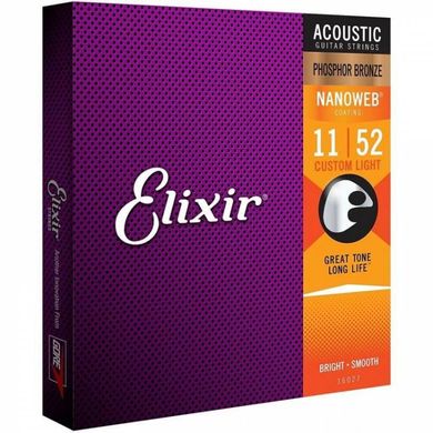 Струны для акустической гитары Elixir PB NW CL (11/52)