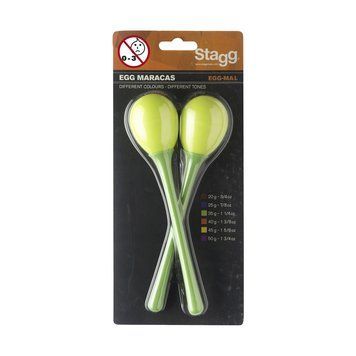 Маракасы Stagg EGG-MA L GR, Зелёный
