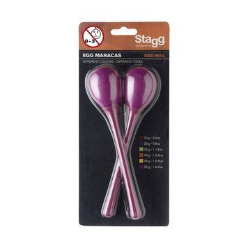 Маракасы Stagg EGG-MA L MG, Пурпурний
