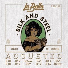 Струны для акустической гитары La Bella 710-12L Light Tension .010-.02