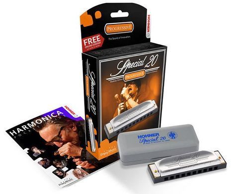 Губная гармошка Hohner Progressive Special 20 M560107 A-major Small Box