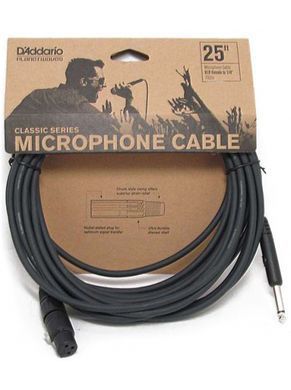 Кабель мікрофонний D'ADDARIO PW-CGMIC-25