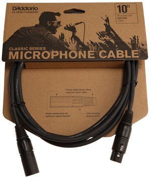 Кабель микрофонный D'ADDARIO PW-CMIC-10