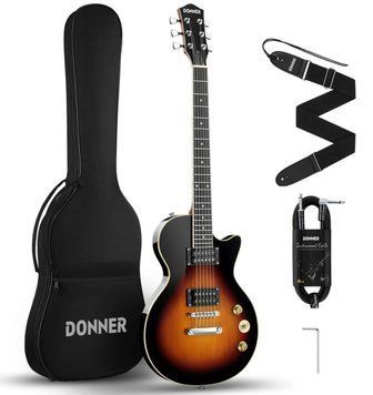 Електрогітара DONNER DLP-124 SB - комплект