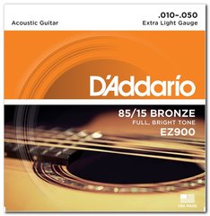 Струны для акустической гитары D'ADDARIO EZ-900
