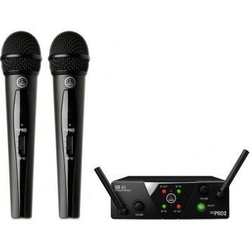 Радіомікрофонна система (2 мікрофона та приймач) AKG WMS40 Mini2 Vocal Set BD US45A/C EU/US/UK