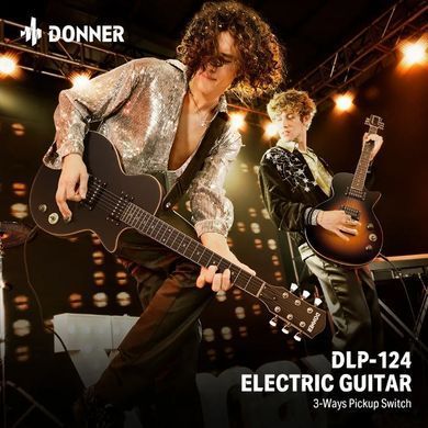 Електрогітара DONNER DLP-124 BK - комплект