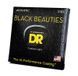 Струни для акустичної гітари DR BKA-11 BLACK BEAUTIES Acoustic - Custom Light