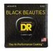 Струни для акустичної гітари DR BKA-11 BLACK BEAUTIES Acoustic - Custom Light